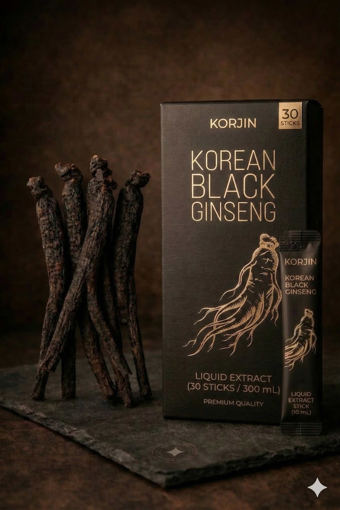 Korean Black Panax Ginseng Liquid Extract Sticks