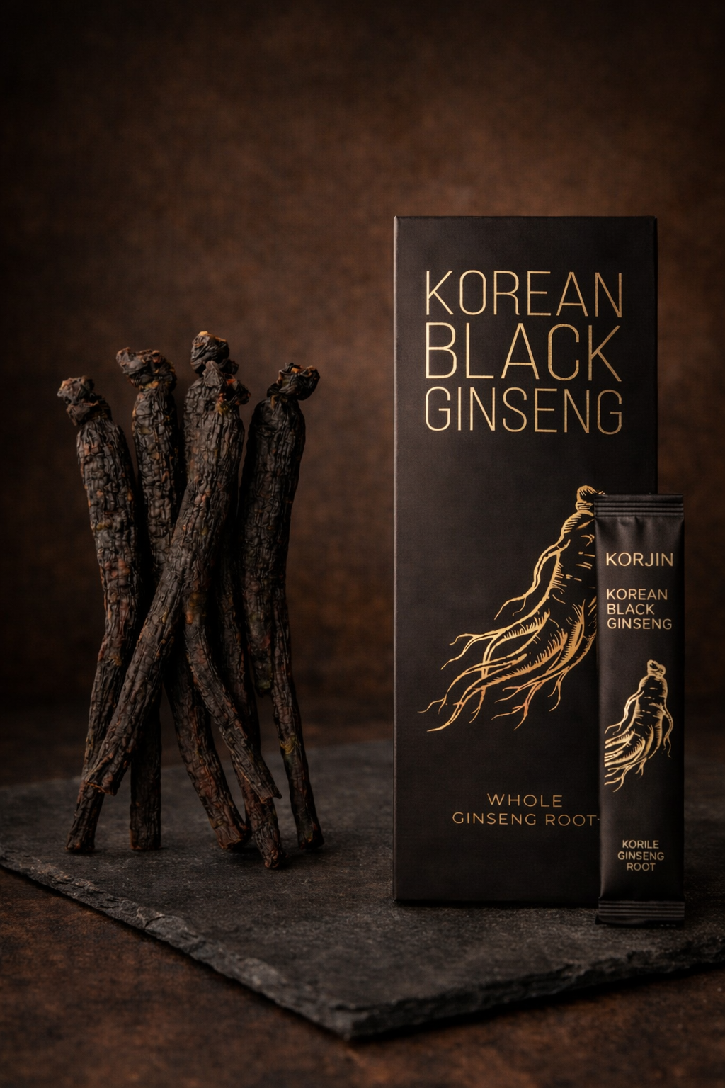 Korean Black Ginseng Extract Sticks (30 pack)