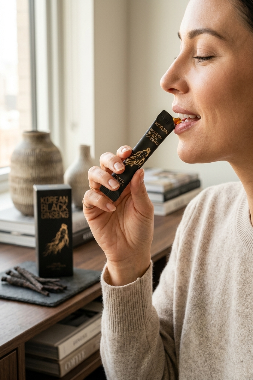 Korean Black Panax Ginseng Liquid Extract Sticks