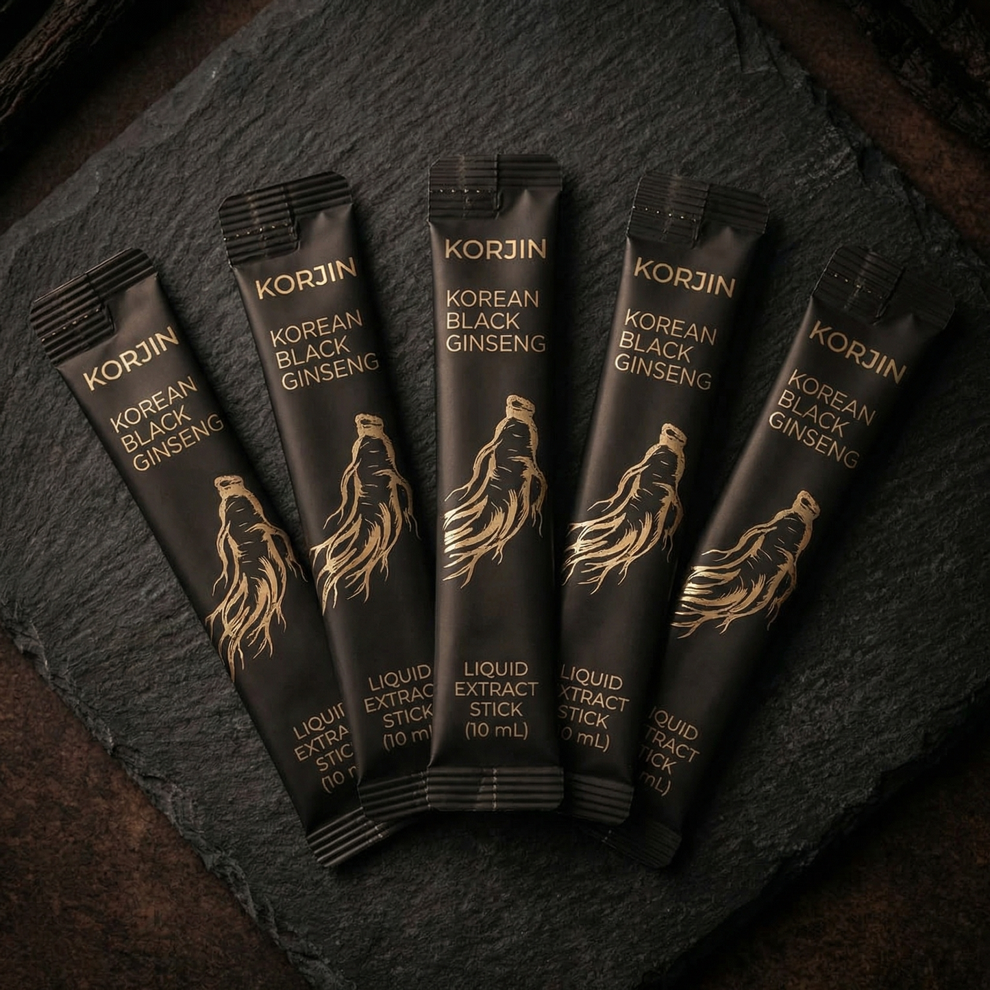 Korean Black Panax Ginseng Liquid Extract Sticks (30-Pack)