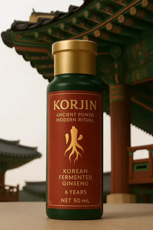 Korjin HanShot™ - Fermented Korean Red Ginseng Shot (50mL) | Clean Energy, Focus, Adaptogens